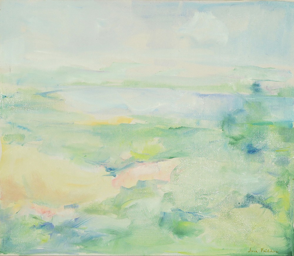 Jane  Freilicher, View from the Artist's Home, Wainscott, 1980
Oil on canvas, 20 x 24 in.
FRE
&bull;