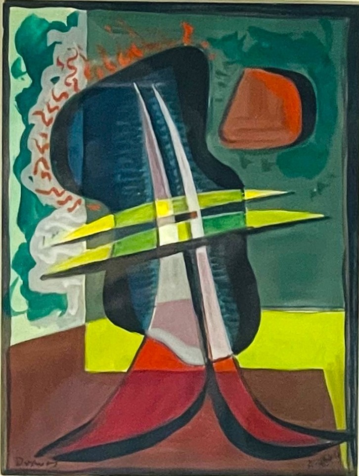 Werner Drewes, Untitled, 1946
Gouache on paper, 7 1/4 x 5 1/2 in.
DRE003