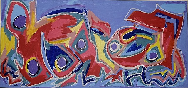 David Einstein, Motown Motion, 1986
Acrylic on canvas, 48 x 96 in.
EIN002