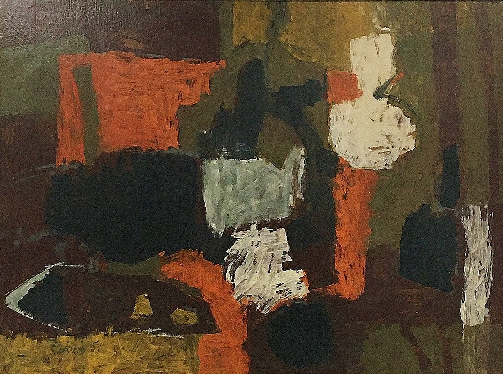 Charles Cajori, Untitled, c. 1955
Oil on board, 30 x 40 in.
CAJ006