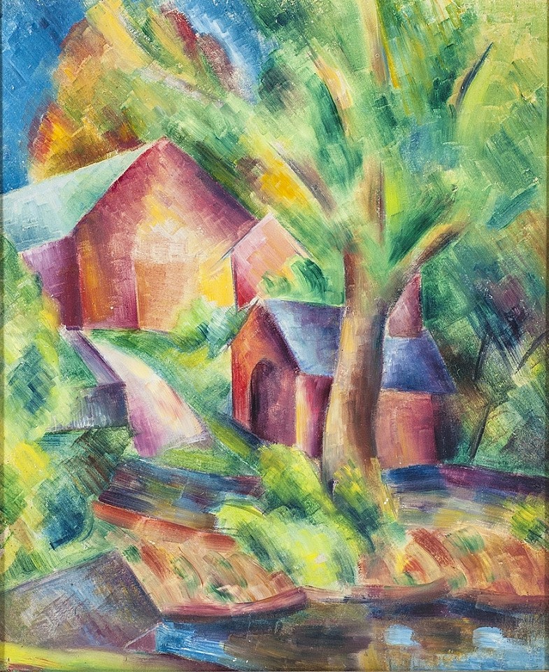 Konrad Cramer, The Red Barn, c. 1919
Oil on board, 17 x 14 in.
CRA002