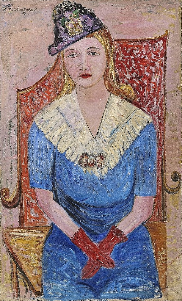 Nahum Tschacbasov, Mrs. Byron Browne, 1944
Oil on canvas, 44 x 27 in.
TSC005
&bull;