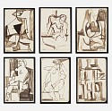 Michael Loew, Six Nudes
1951, India Ink on Paper