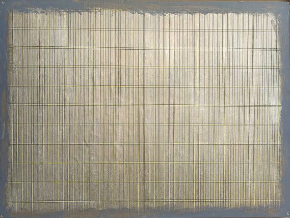 Perle Fine, An Accordment (in Brown and Gold), c. 1970
Acrylic on poster board, 23 x 30 in.
FIN003