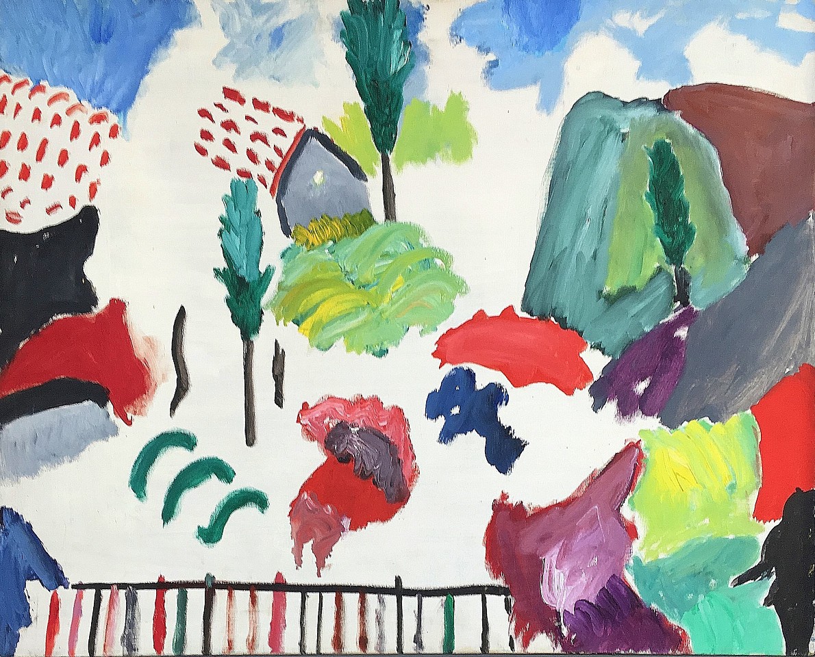 Aristodimos  Kaldis, Landscape with Cypress and Fence, 1970
Oil on canvas, 24 x 30 in.
KAL003
&bull;