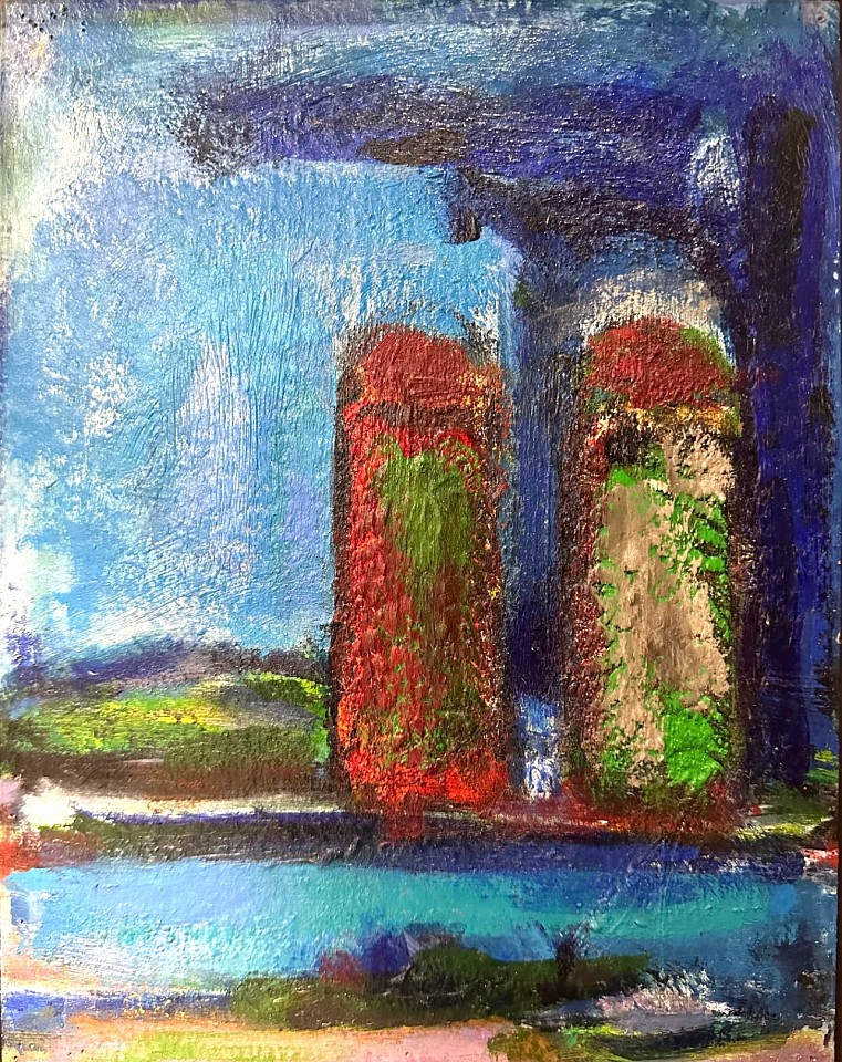 Albert  Kresch, Two Lighthouses, Cape Elizabeth, Maine, 2001
Oil on board, 11 3/4 x 9 in.
KRES007
