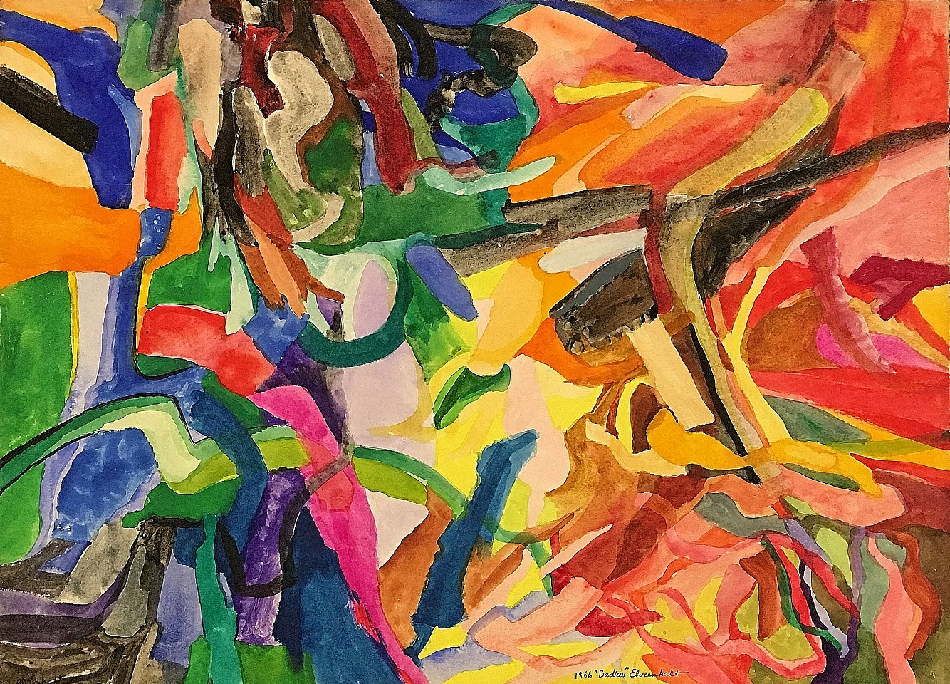Amaranth Ehrenhalt, Badrew, 1966
Watercolor on Paper, 22 1/2 x 30 in.
EHRE003