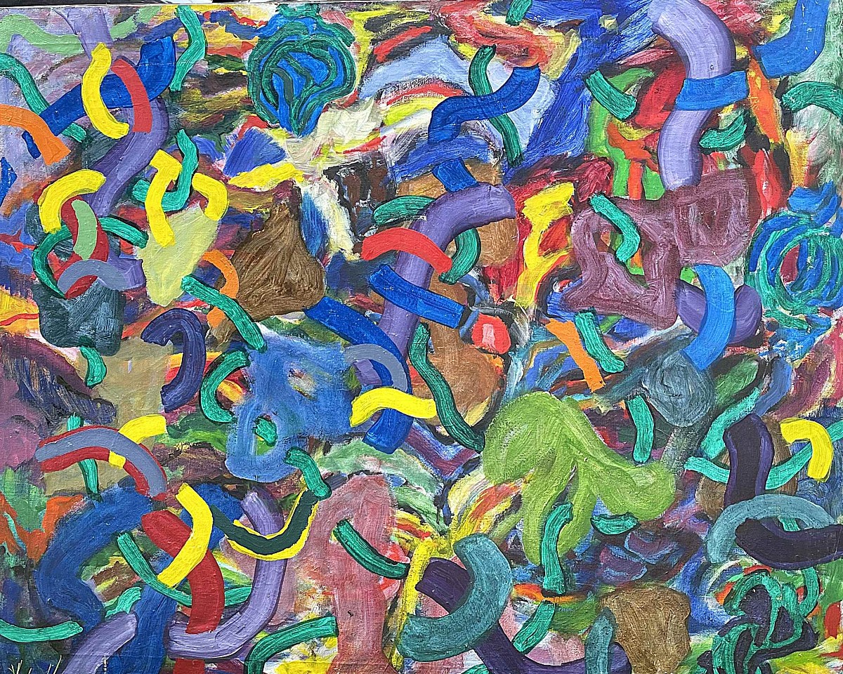 Amaranth Ehrenhalt, Medallion, 1989
Acrylic on canvas, 35 1/2 x 43 in.
EHRE009