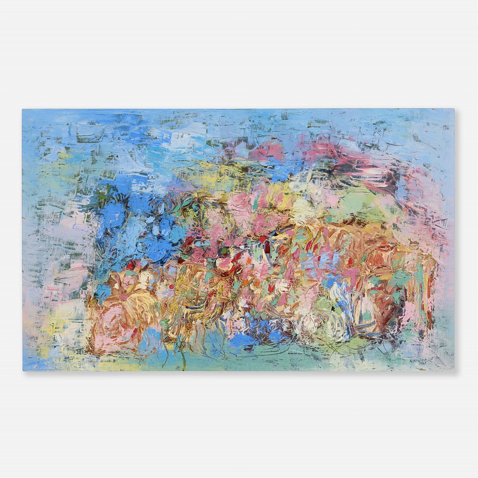Ralph  Rosenborg, Landscape with Bright Flowers, 1967
Oil on canvas, 22 1/2 x 36 1/4 in.
ROSE002